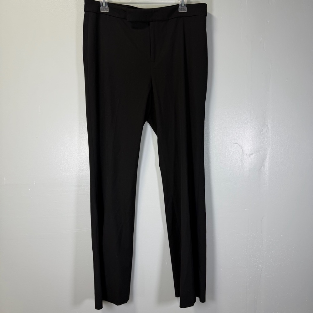 Lauren Ralph Lauren‎ Womens Black Straight Leg Dress Pants Size 10 JJ10